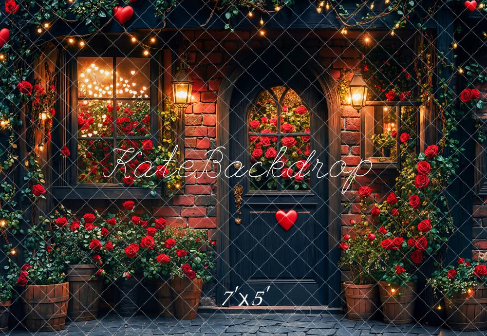 Romantische Rozen Tuin Foto Achtergrond Designed by Emetselch