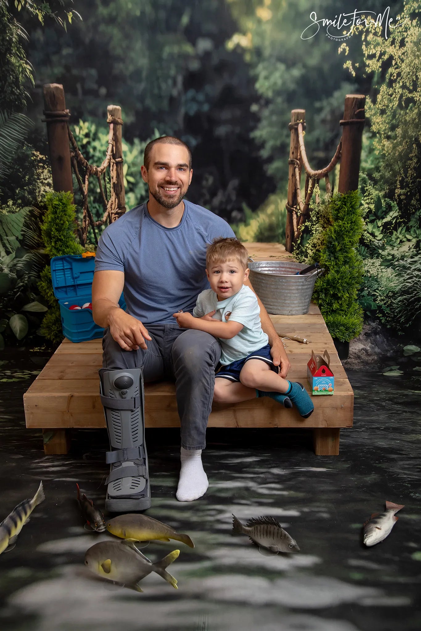 Kate Sweep Forest Bridge Lake Backdrop Designed by Emetselch