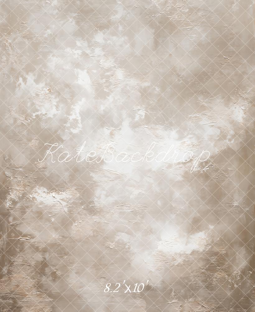 Kate Beige Abstract Texture Printed Backdrop Designed by GQ
