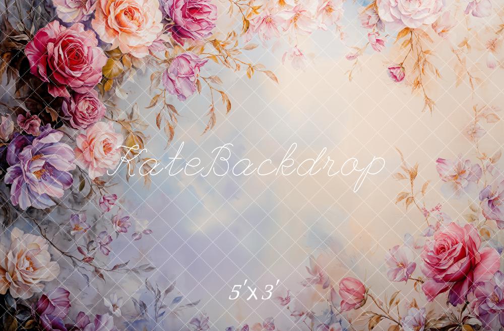 Kate Fine Art Floral Roses Backdrop Designed by Emetselch