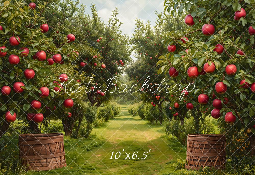 Kate Fall Orchard Apple Tree Backdrop Designed by Emetselch