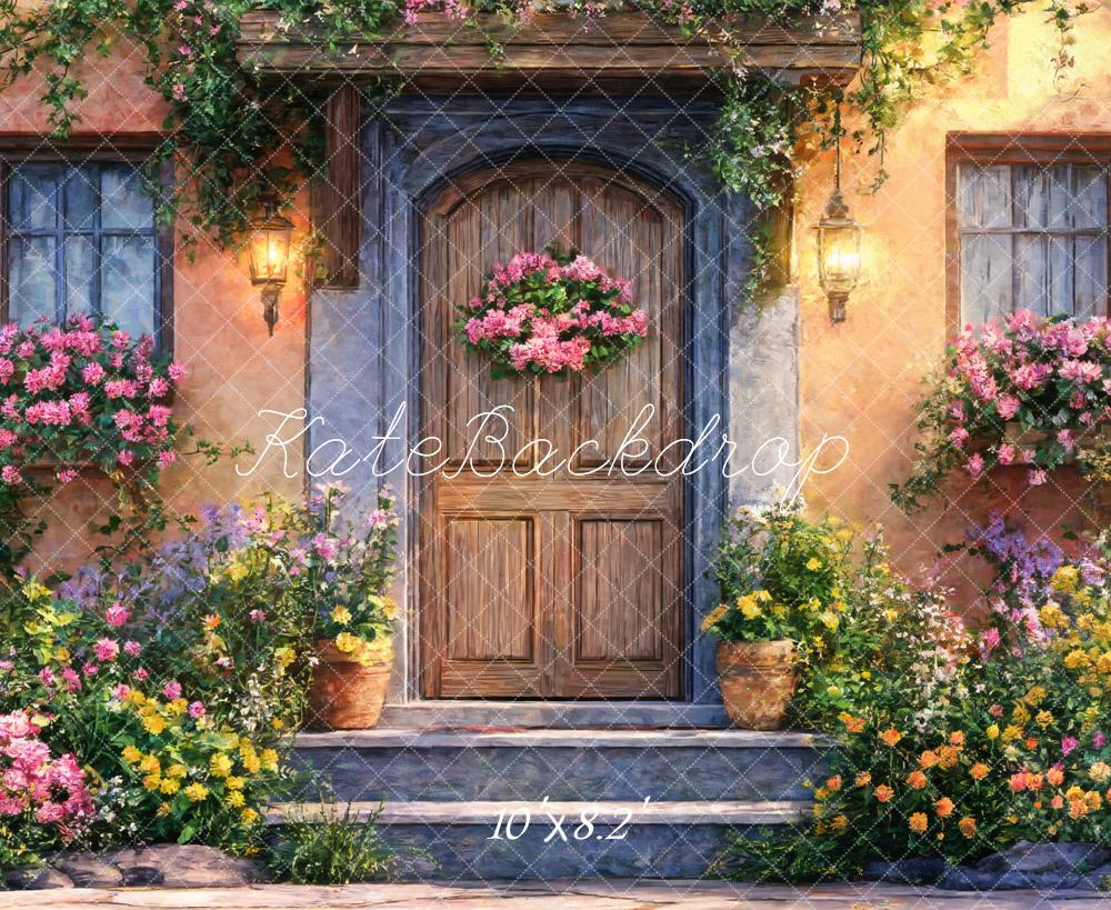 Kate Spring Floral Doorway Flowers Backdrop Designed by Emetselch