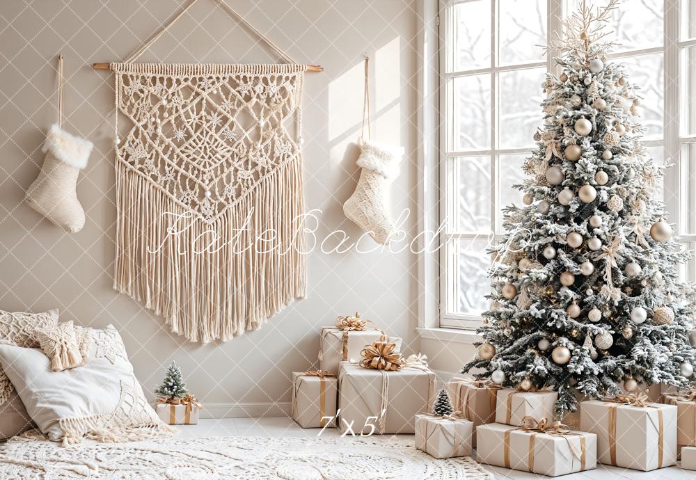 Kate Christmas Tree Boho Living Room Backdrop Designed by Emetselch