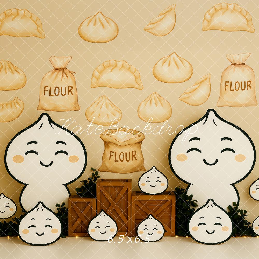 Kate Cake Smash Feliz Pequeños Dumplings Fondo Diseñado por Patty Roberts