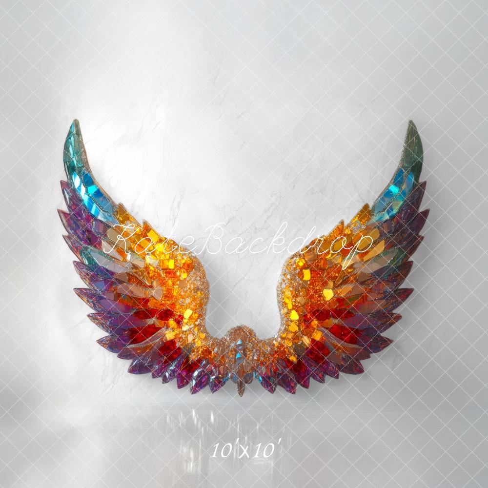 Fondo de Alas de Piedras Preciosas Coloridas Designed by Mini MakeBelieve