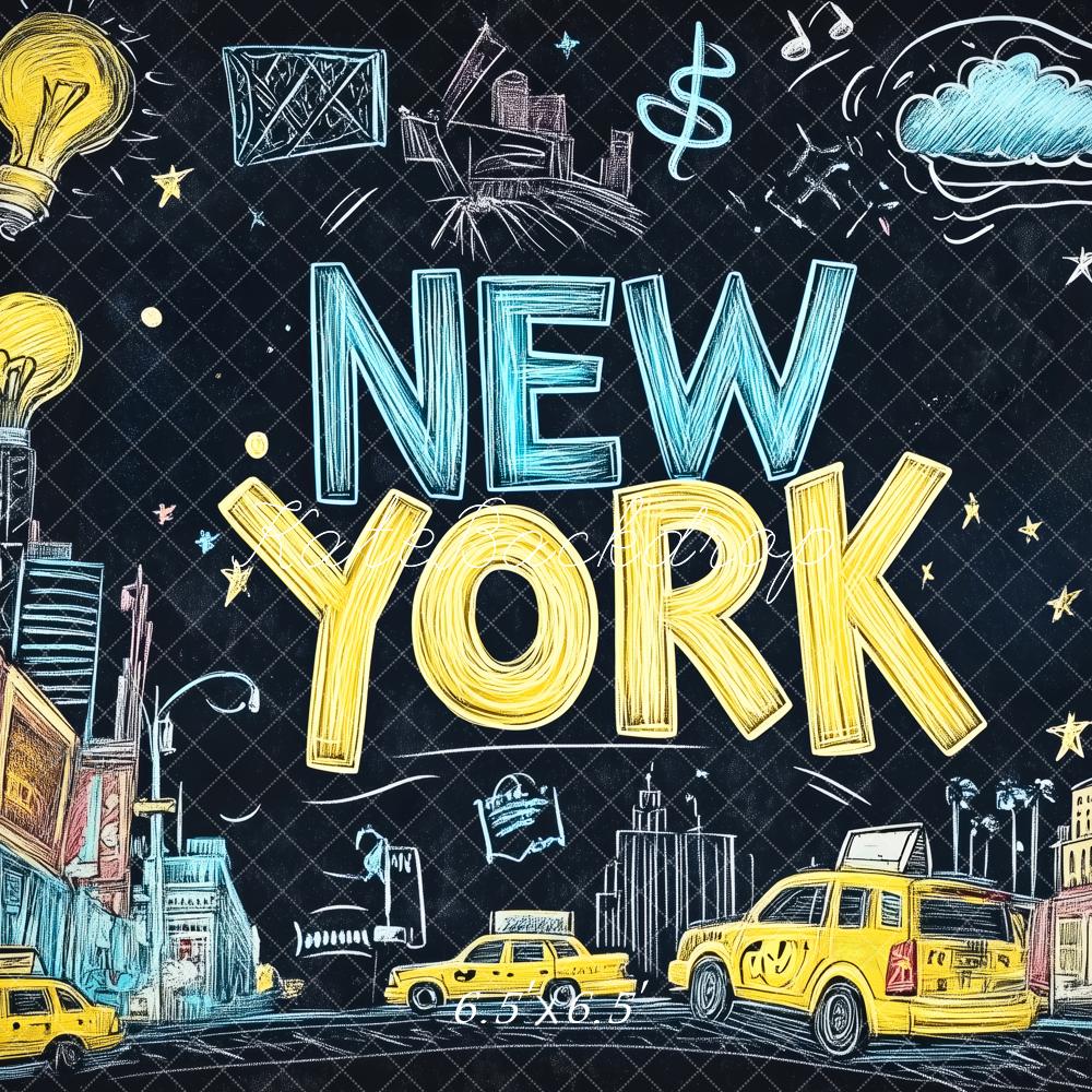 Kate New York City Chalkboard Backdrop Designed by Patty Roberts