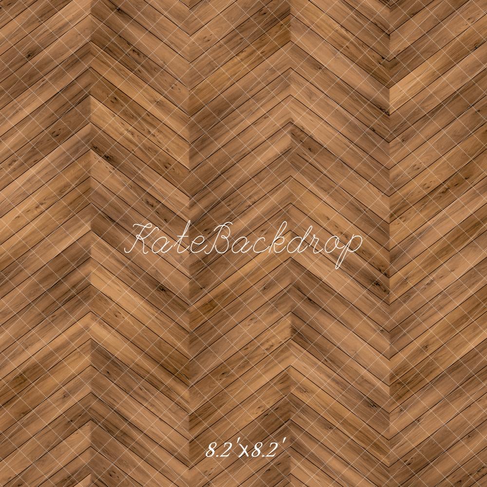 Kate Brown Herringbone Wood Floor Backdrop Designed by Kate Image