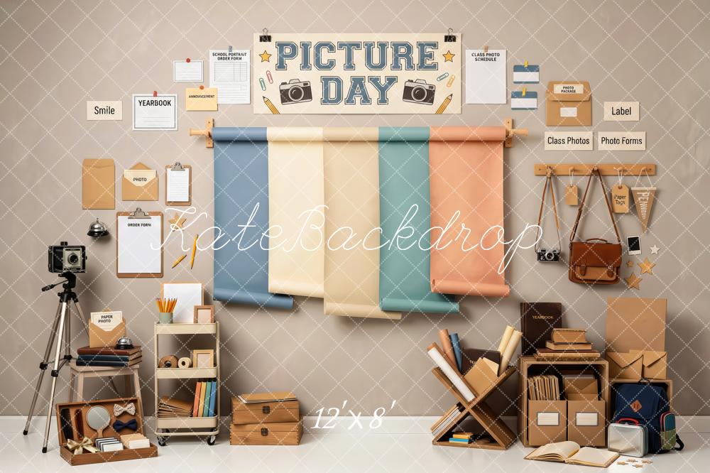 Kate Picture Day School Photography Yearbook Studio Printed Backdrop Designed by Patty Roberts