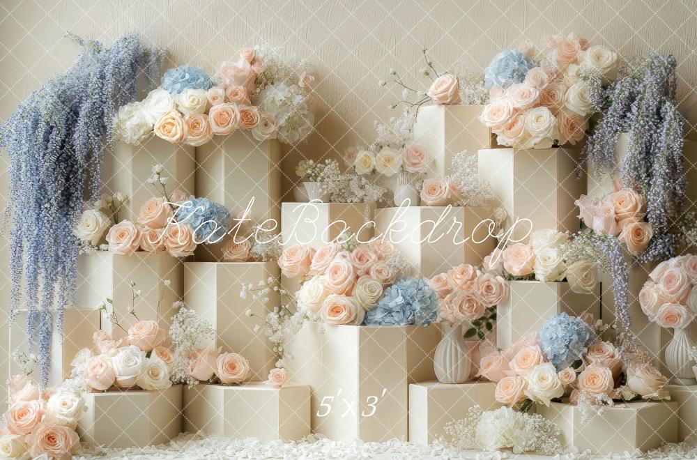 Fondo en Cascada Floral de Boda Diseñado por Mini MakeBelieve