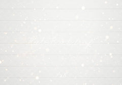 Kate White Wood Plank Bokeh Floor Printed Backdrop Designed by Mini MakeBelieve