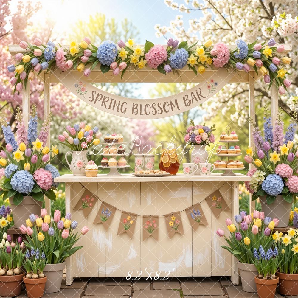 Kate Spring Blossom Bar Floral Stand Garden Backdrop Designed by Emetselch