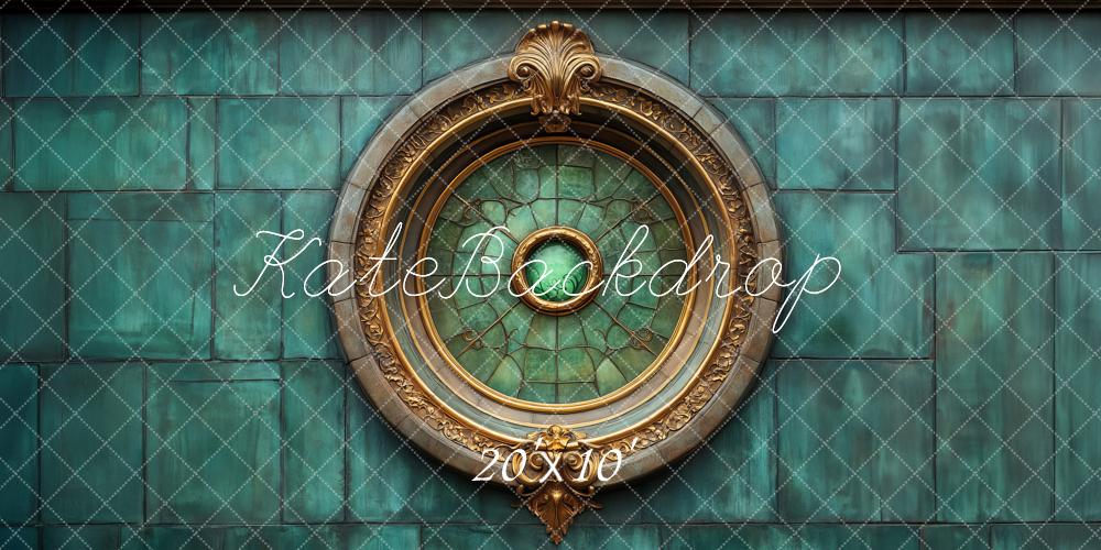 Kate Fantasy Vintage Wall Emerald Backdrop Designed by Megan Leigh Photography