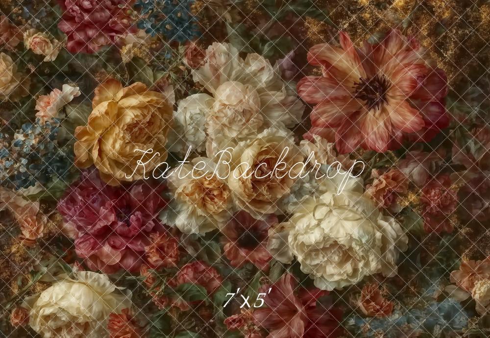 Kate Fine Art Flowers Vintage Floral Backdrop Designed by Emetselch