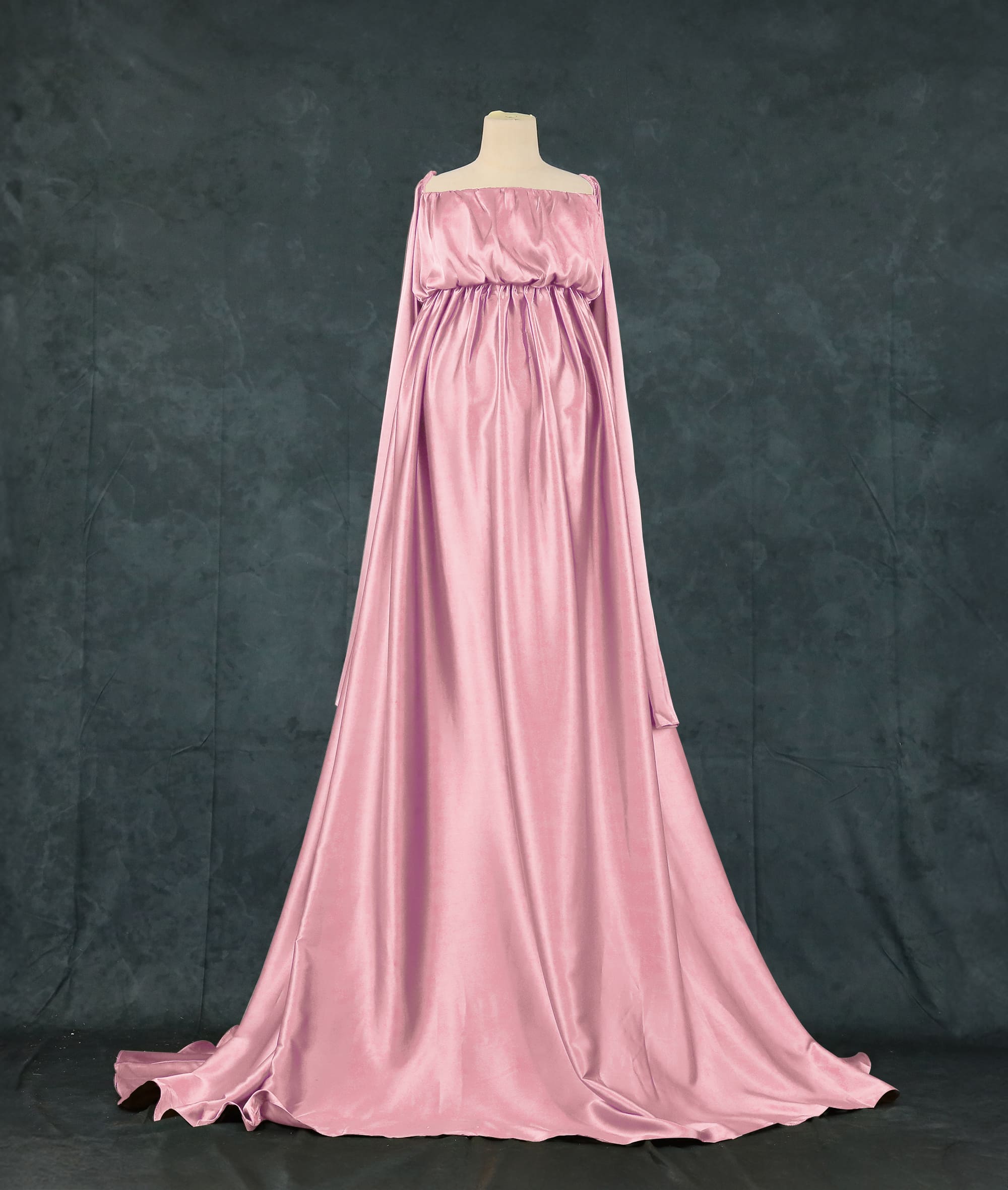 Kate Simulated Silk Trailing Custom Maternity Photoshoot Gowns