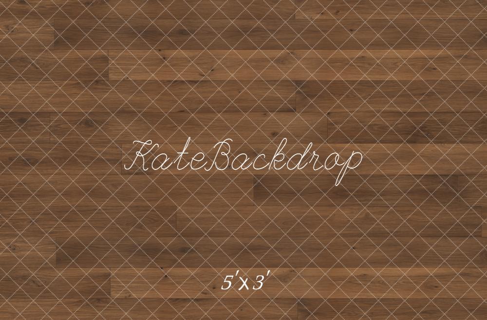Kate Brown Wood Floor Printed Backdrop Designed by Kate Image