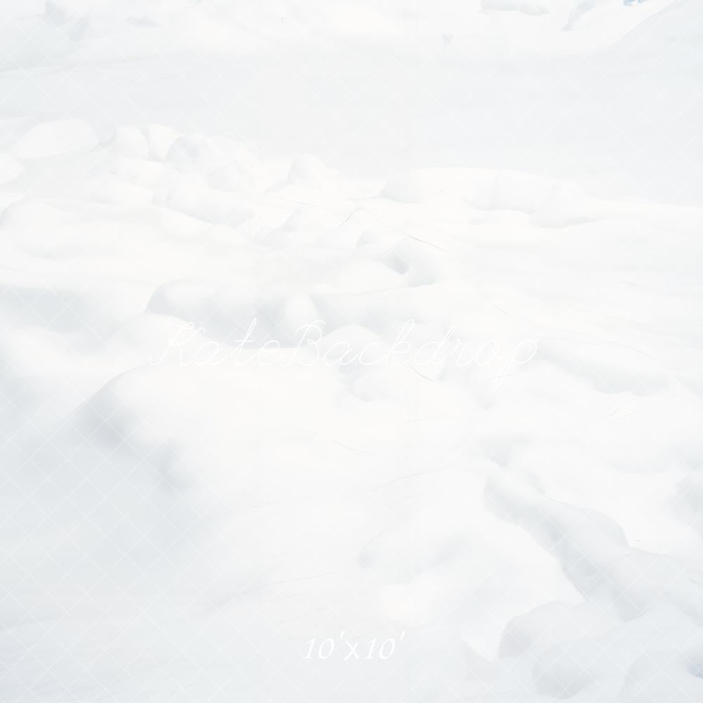Fondo de Piso Blanco Nevado de Invierno Diseñado por Emetselch