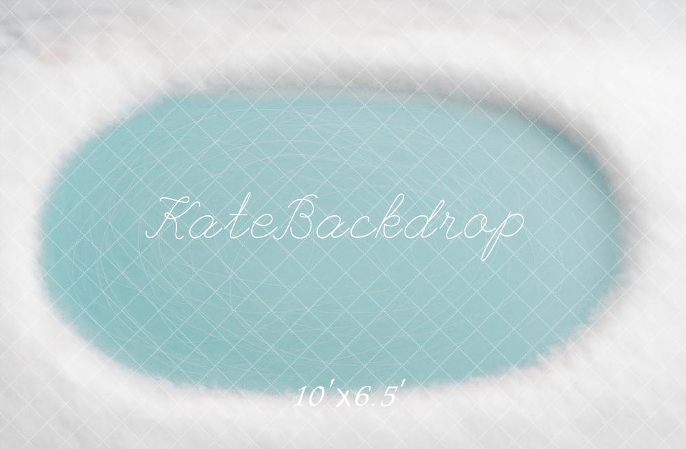 Winter Blue Icerink Floor Foto Achtergrond Designed by Ashley Paul