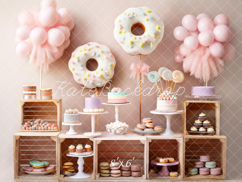 Cake Smash Pastel Sweet Dessert Donut Foto Achtergrond Designed by Mandy Ringe Photography