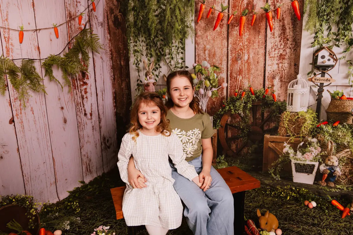 Lente Paas Schuur Konijn Foto Achtergrond Ontworpen door Emetselch