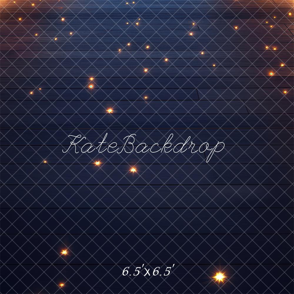 Fondo de Madera con Luces de Rejilla Brillante