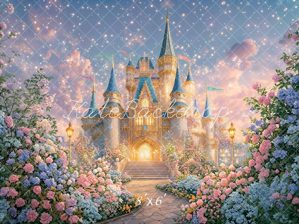 Kate Fairy Fantasy Castle Garden Backdrop Designed by GQ