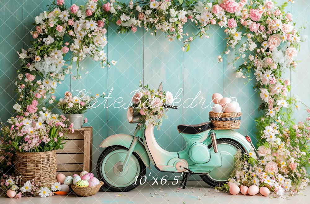 Kate Easter Flower Arch Scooter Backdrop Designed by Patty Roberts