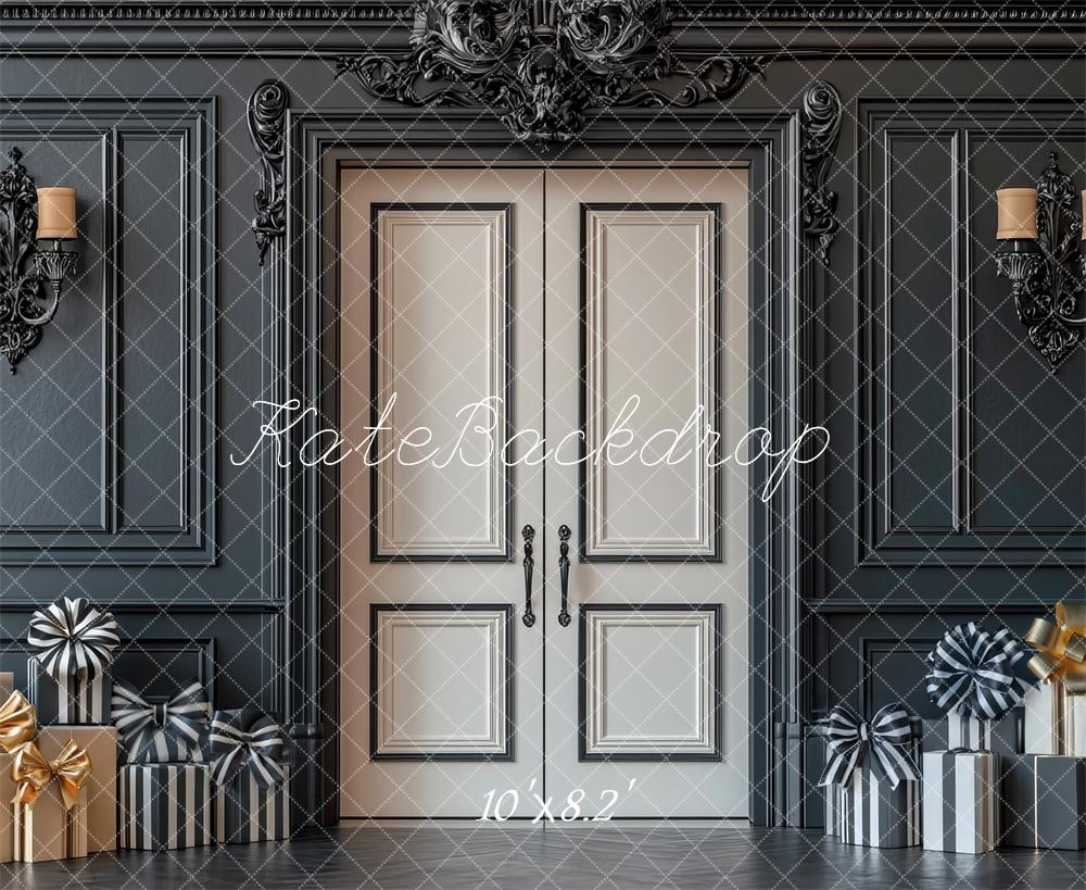 Kate Retro Black Wall Door Gift Backdrop Designed by Mini MakeBelieve