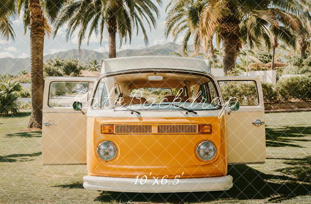 Sfondo Retro Van Estivo da Spiaggia progettato da Emetselch