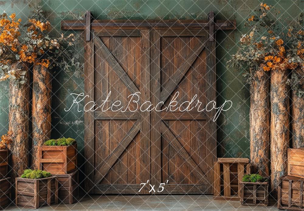 Kate Father's Day Rustic Barn Door Backdrop Designed by Mini MakeBelieve