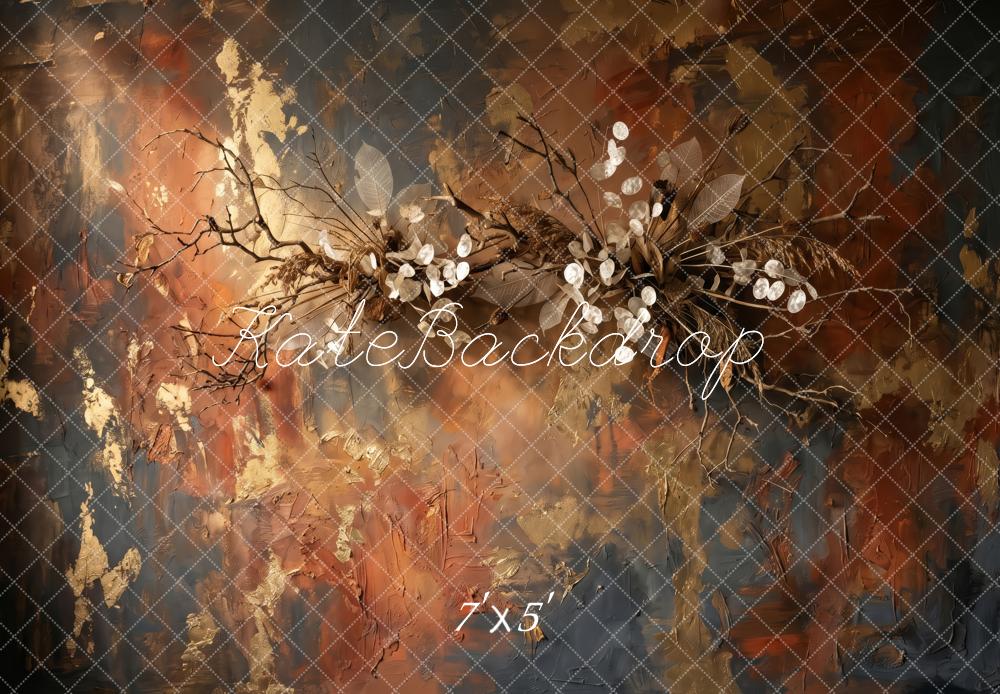Kate Fall Floral Branch Abstract Printed Backdrop Designed by Patty Roberts