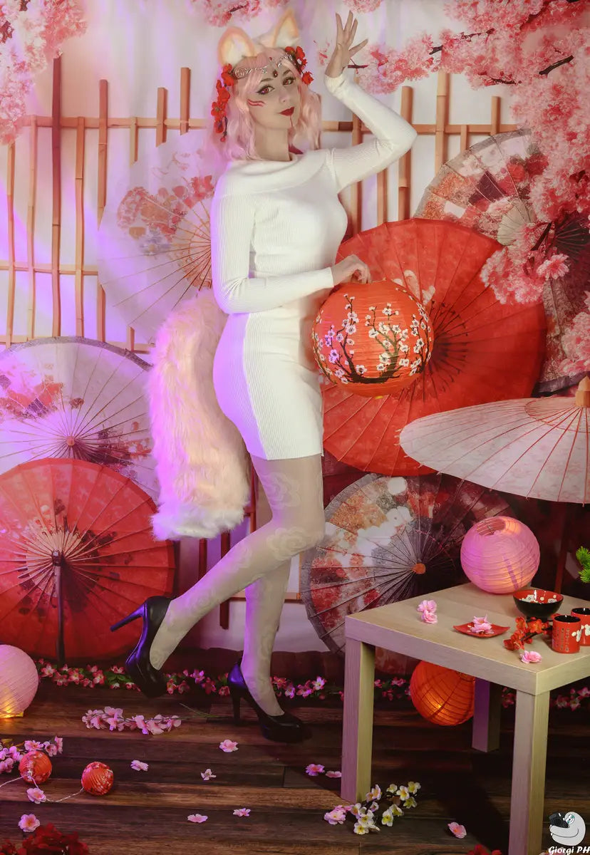 Kate Japanese Style Pink Umbrella Backdrop Designed by Chain Photography