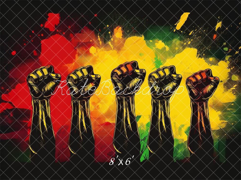 Kate Black History Fists Backdrop Designed by Mandy Ringe Photography