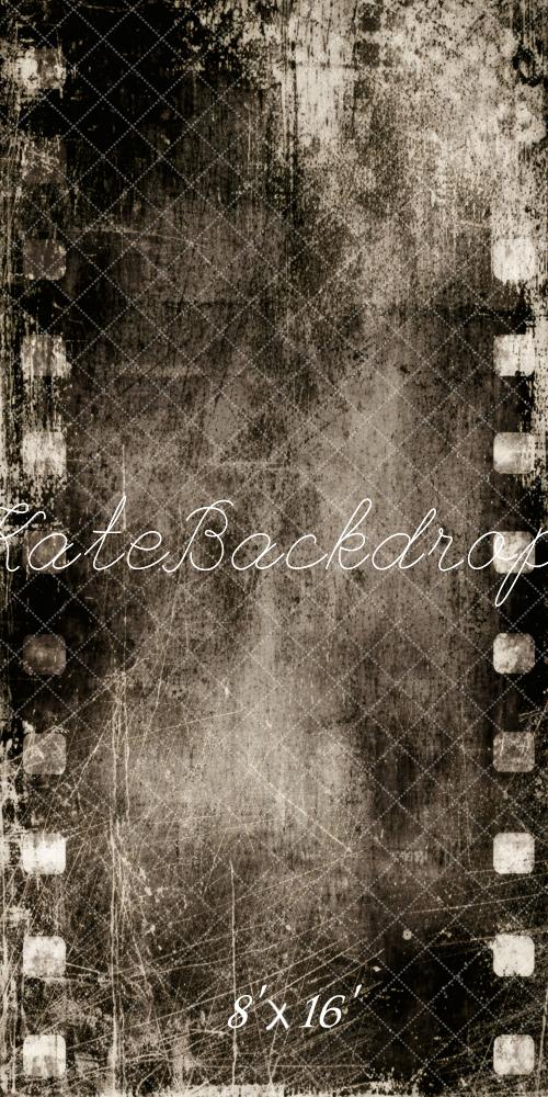 Kate Sweep Vintage Film Strip Grunge Printed Backdrop Designed by Vertigo Productions