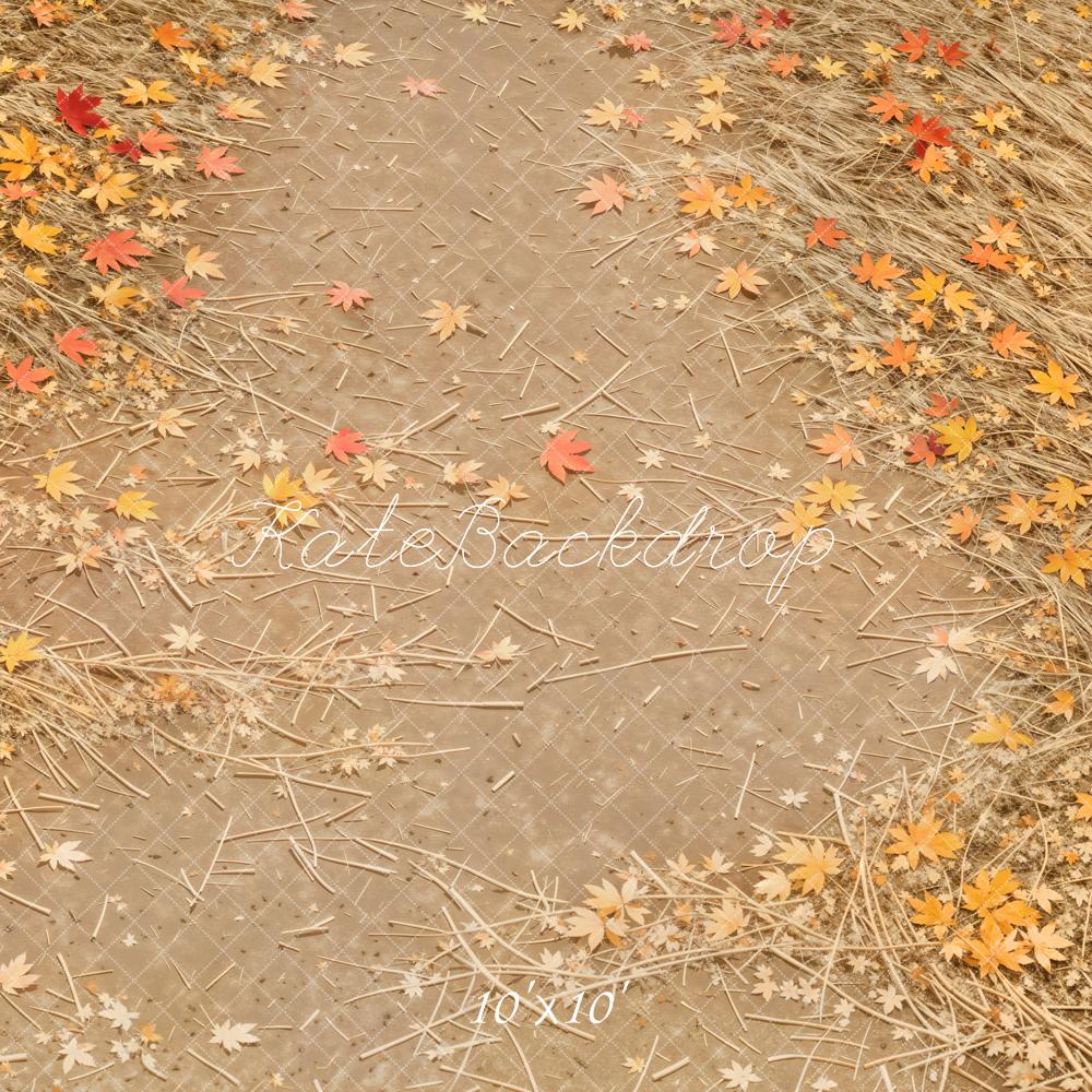 Foglie d'Autunno Sentiero Sfondo Pavimento Designed by Kate Image