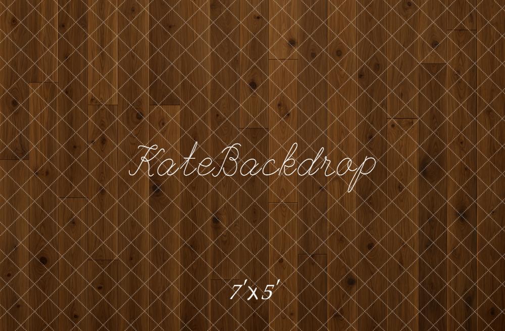 Kate Brown Wood Plank Printed Floor Backdrop Designed by Kate Image