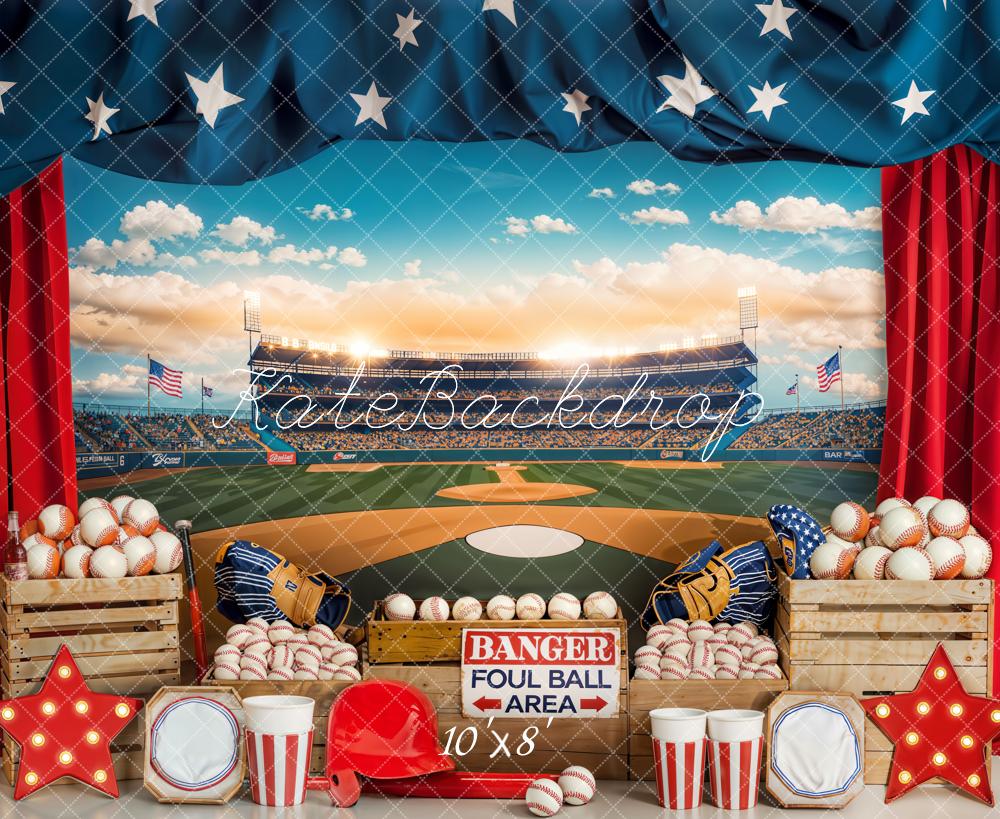 Giorno dell'Indipendenza Baseball Stadium Sports Backdrop Designed by Emetselch