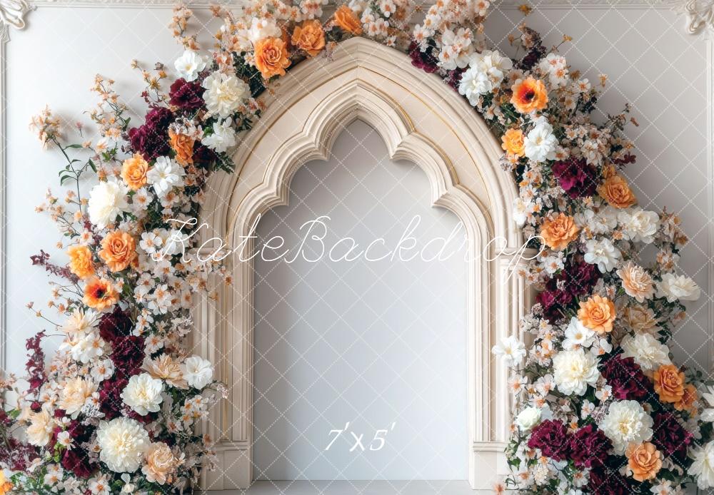 Kate Fall Flower Arch Vintage Backdrop Designed by Mini MakeBelieve
