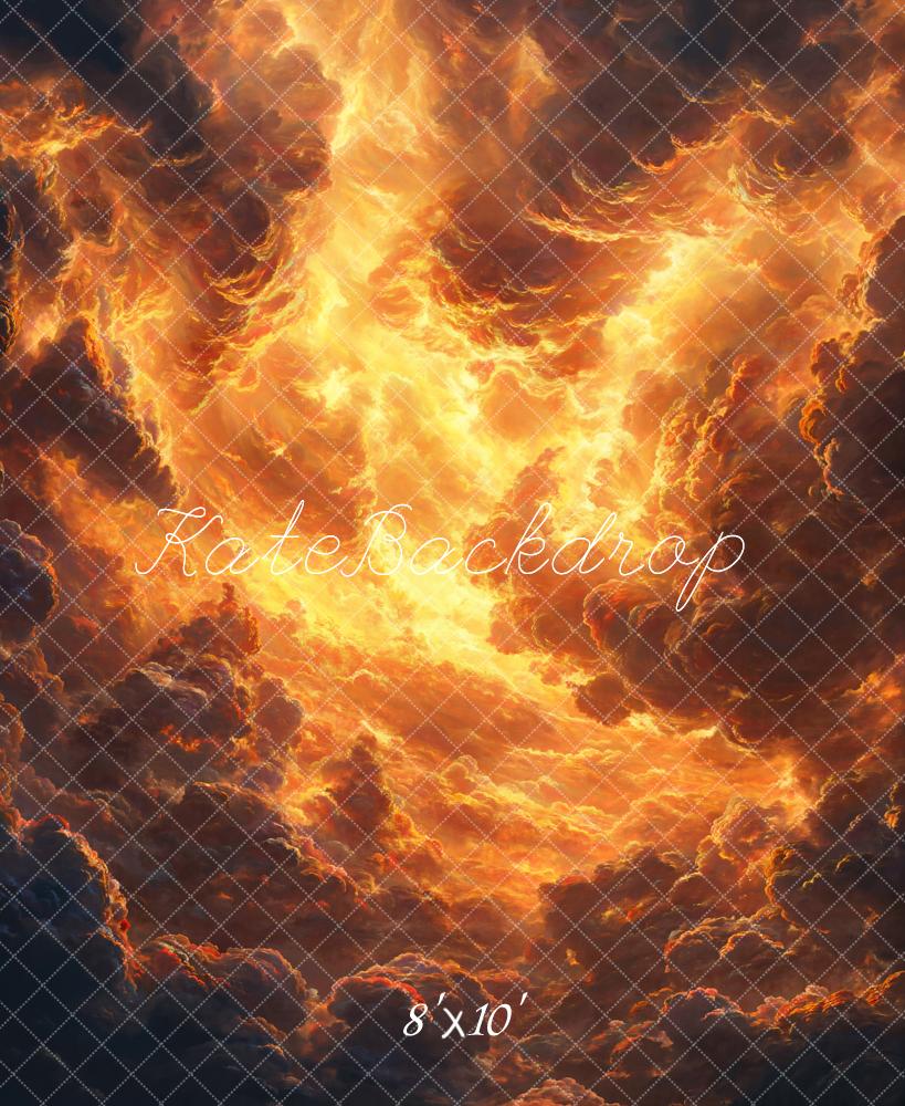 Kate Fashion Fiery Sky Abstract Texture Backdrop Designed by Kate Image