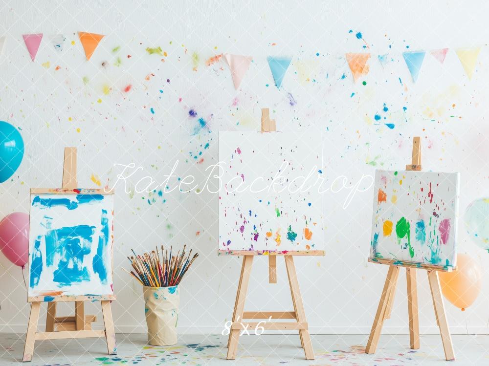 Creatieve Kunst Studio Kunstbord Schilderen Foto Achtergrond Designed by Patty Roberts