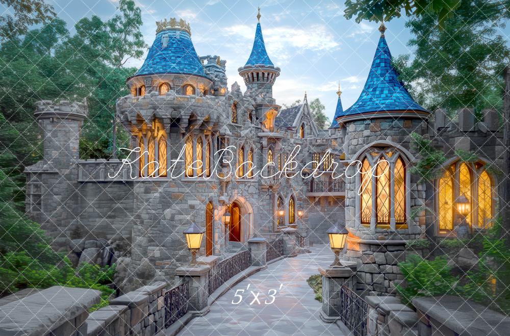 Castello delle favole di notte Sfondo progettato da Mini MakeBelieve