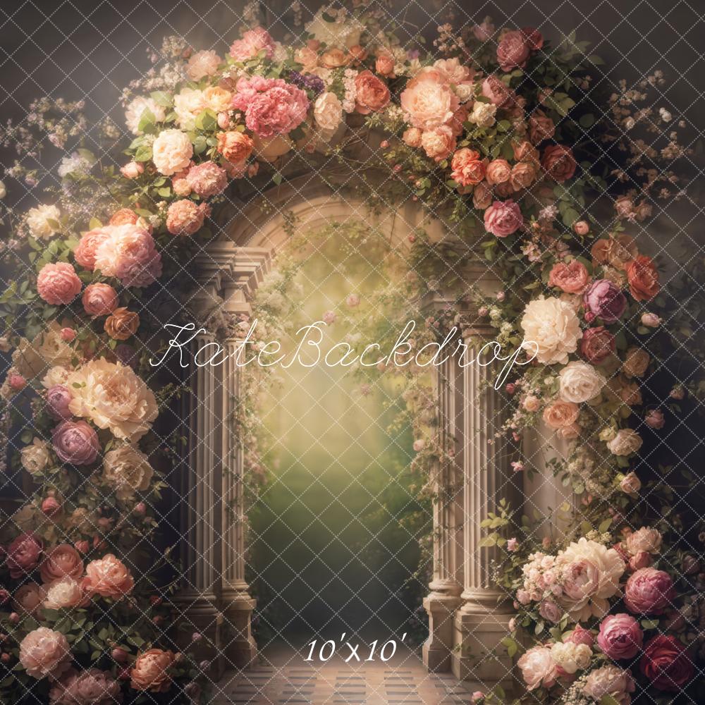 Fondo de Jardín con Arco de Flores de Arte Fino Designed by Emetselch