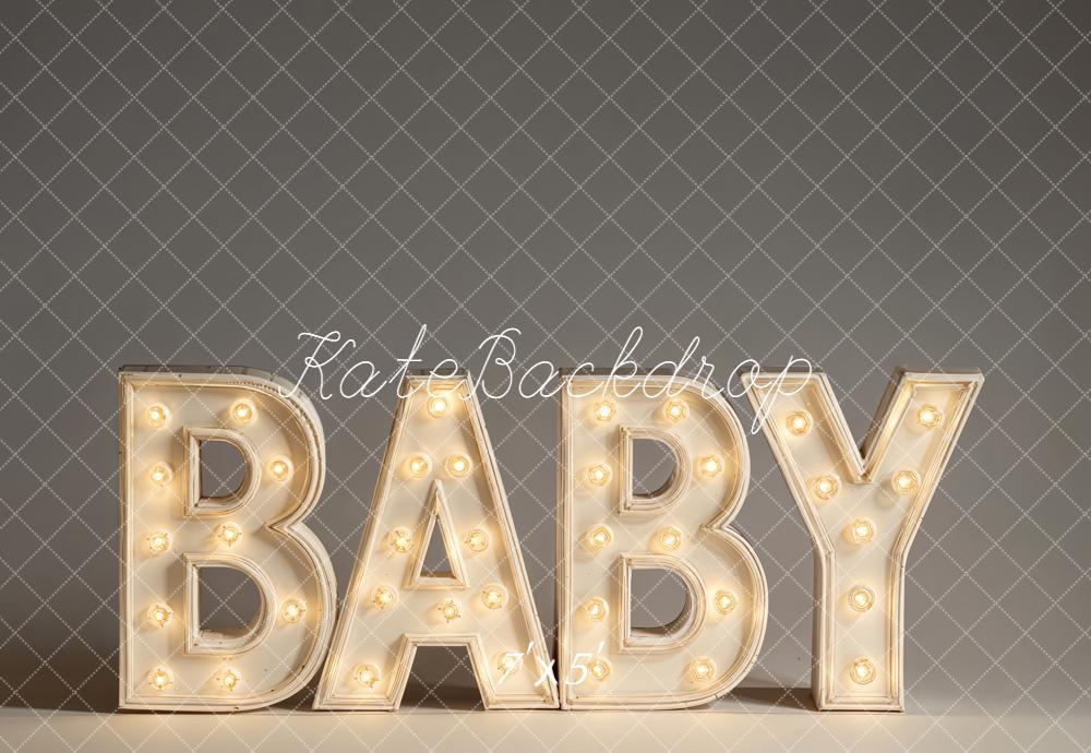 Kate Baby Marquee Light Letters Backdrop Designed by Emetselch