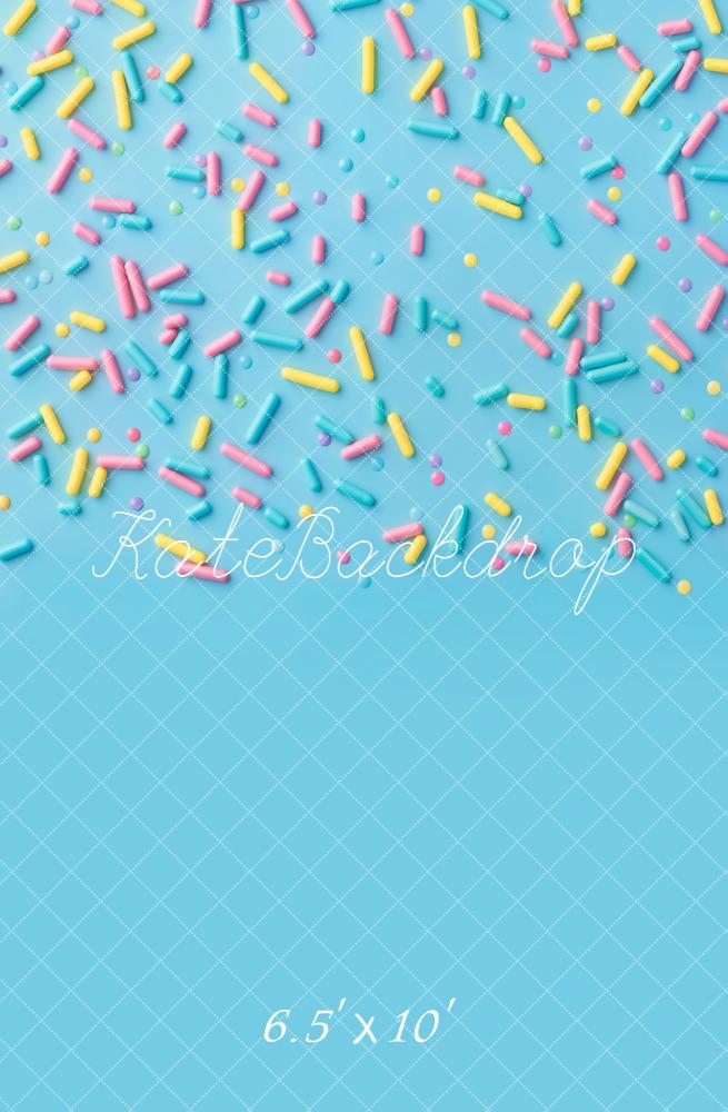 Kate Blue Pastel Sprinkles Backdrop Designed by Kate Image