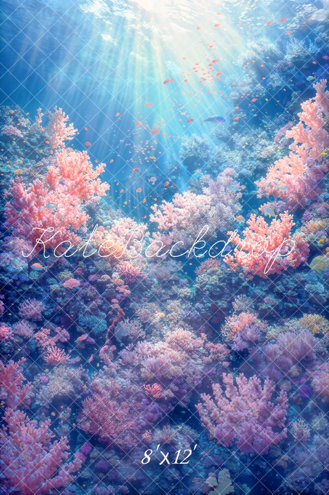 Sfondo sottomarino della barriera corallina di sirena Designed by Emetselch