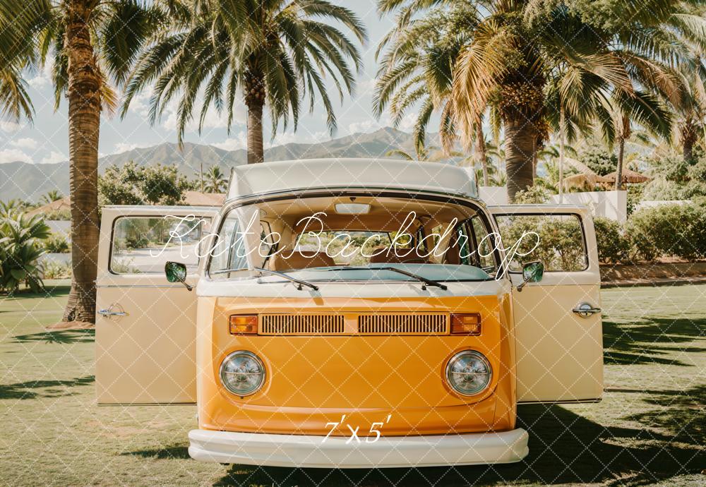 Sfondo Retro Van Estivo da Spiaggia progettato da Emetselch