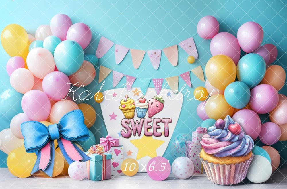 Fondo para Fiesta de Globos de Dulce y Pastel Smash Diseñado por Laura Bybee