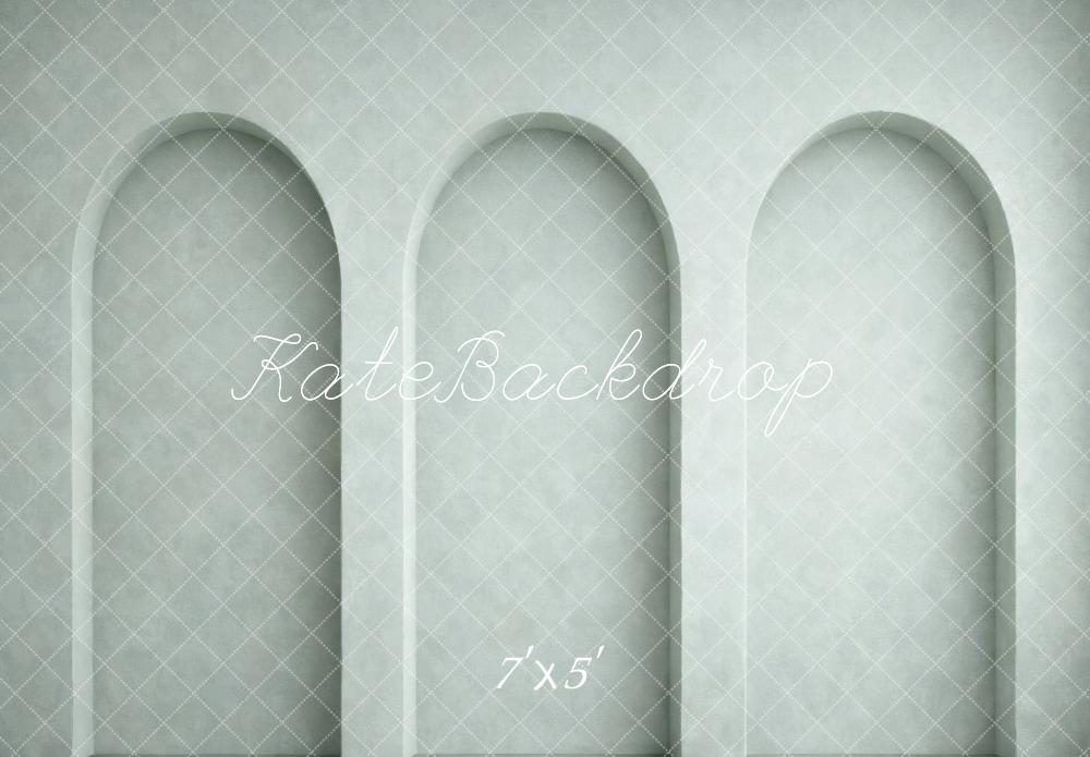 Kate Mint Green Arch Wall Printed Backdrop Designed by Vertigo Productions