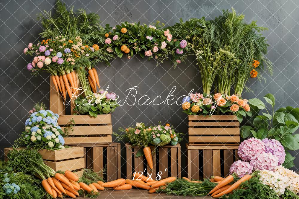 Kate Easter Carrot Vegetable Backdrop Designed by Emetselch