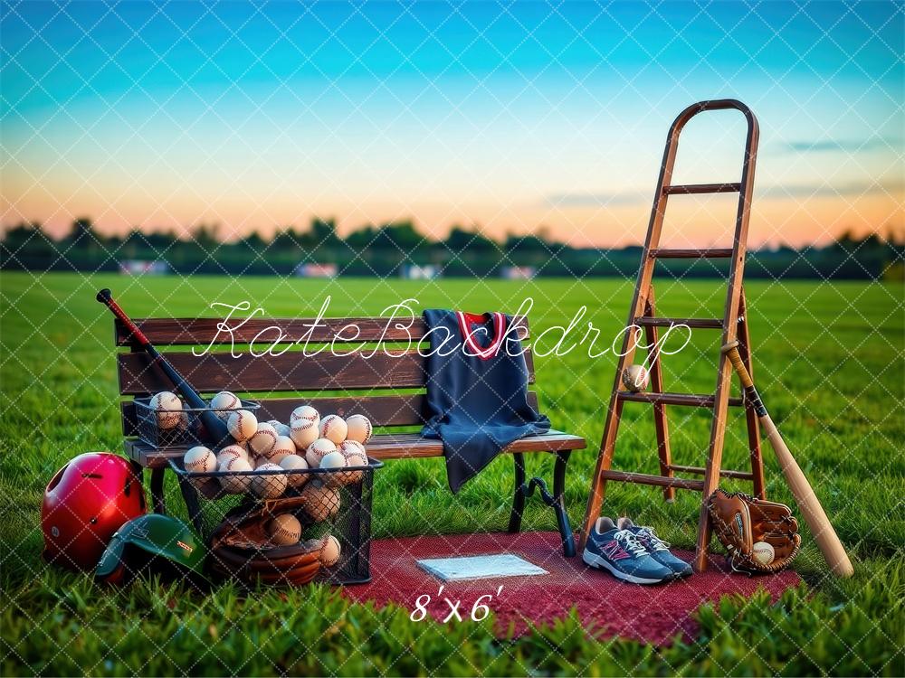 Silla de campo de béisbol de Sporrts con respaldo de escalera diseñada por Laura Bybee