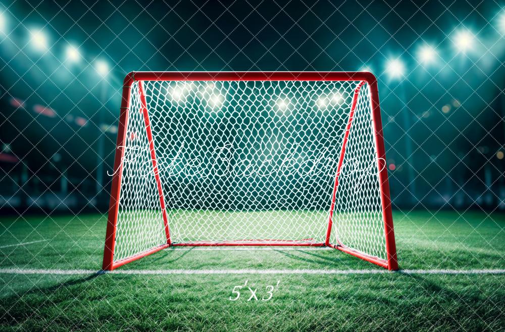 Kate Sports Soccer Goal Stadium Lights Backdrop Designed by Emetselch